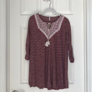 Pink Blush Maternity Blouse